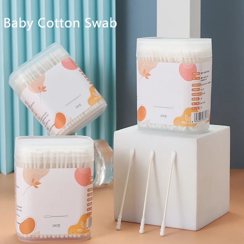 Cotton Wick Organic - Bâtonnets en coton biologique pour bébé,